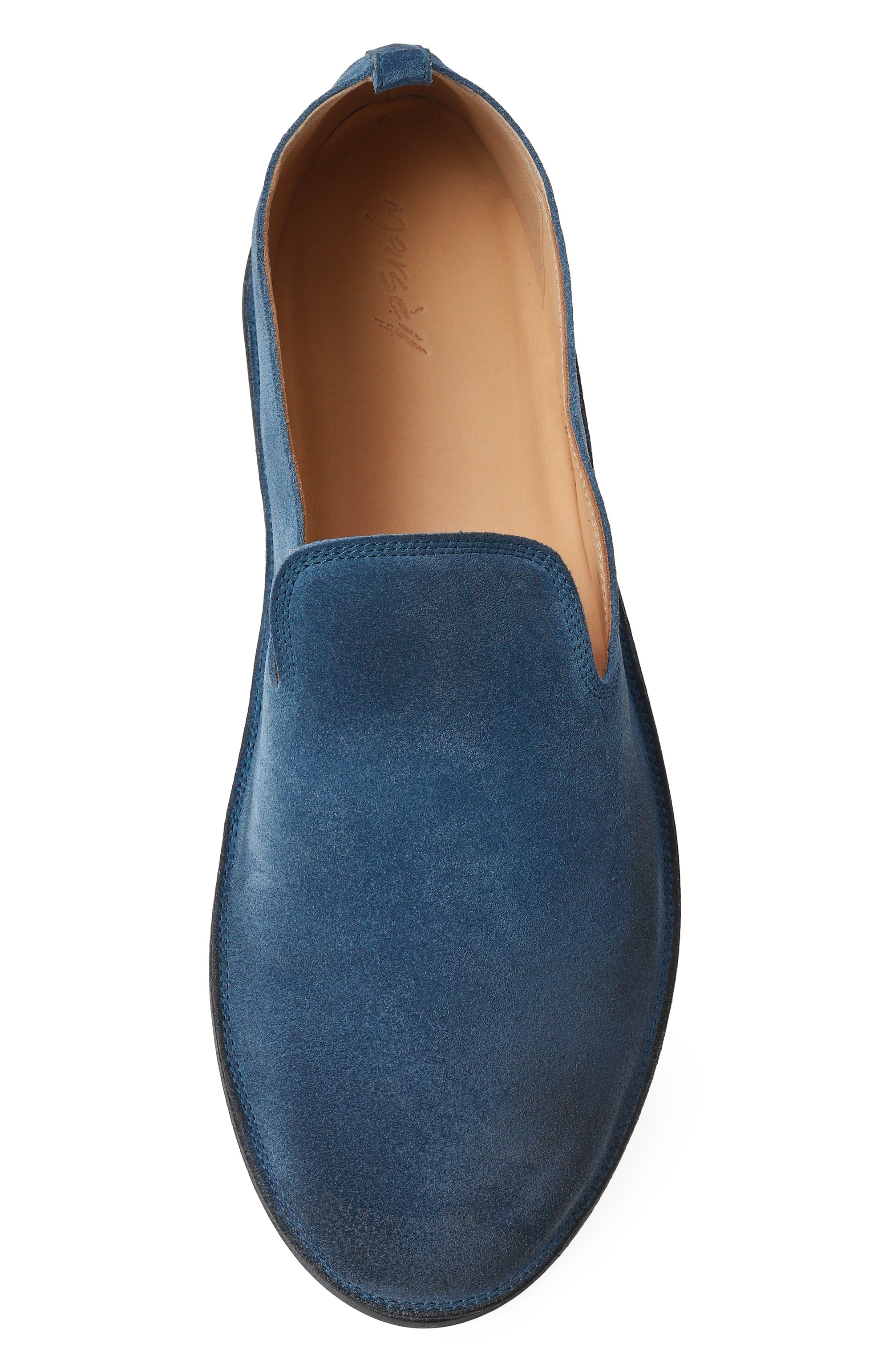 Замшевые слиперы strasacco MARSELL синего цвета по цене 69950 руб., арт. MW4285/P024, фото 7 Замшевые слиперы strasacco MARSELL, арт. MW4285/P024, фото 7