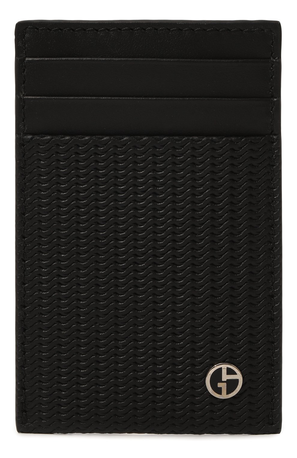 Кожаный футляр для кредитных карт GIORGIO ARMANI черного цвета по цене 39750 руб., арт. Y2R697/YS16E, фото 1 Кожаный футляр для кредитных карт GIORGIO ARMANI, арт. Y2R697/YS16E, фото 1