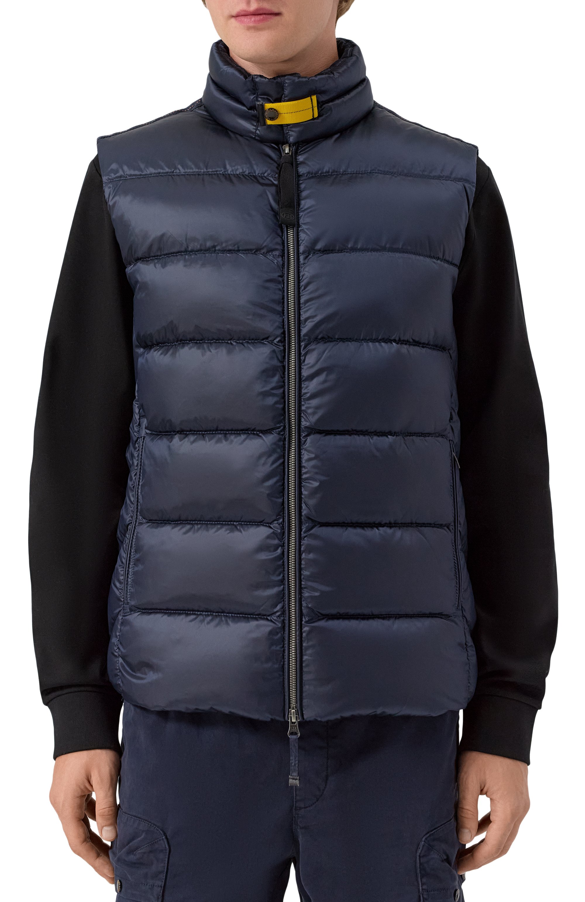 Пуховый жилет PARAJUMPERS темно-синего цвета по цене 53000 руб., арт. 25WMPMPUSX01, фото 3 Пуховый жилет PARAJUMPERS, арт. 25WMPMPUSX01, фото 3