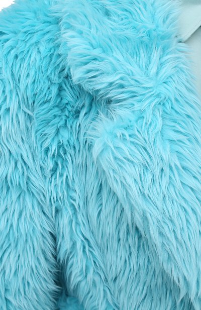 Шуба из экомеха MSGM голубого цвета по цене 69500 руб., арт. 2942MDC113 207675, фото 5 Шуба из экомеха MSGM, арт. 2942MDC113 207675, фото 5
