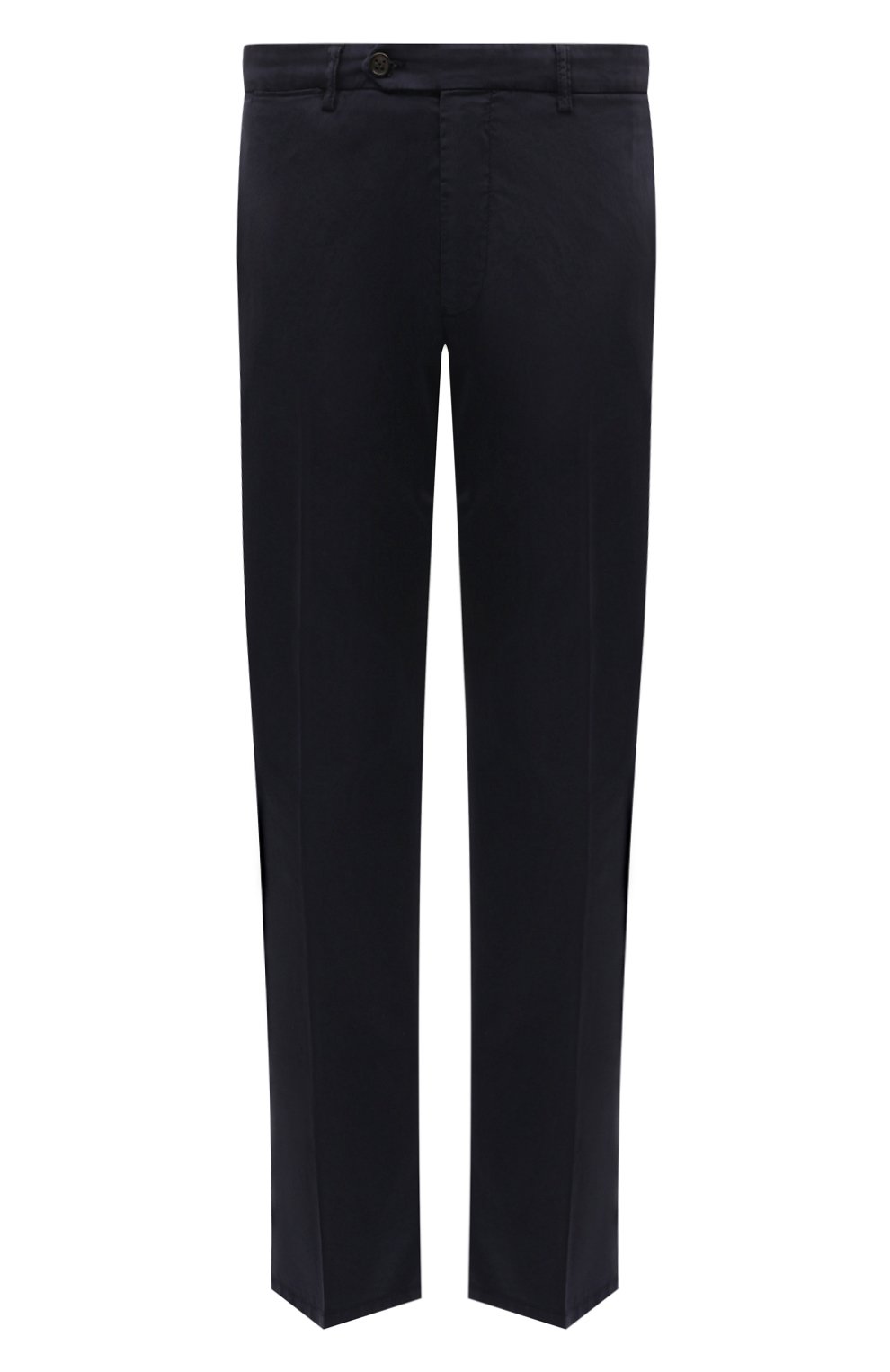 Хлопковые брюки BERWICH темно-синего цвета по цене 22400 руб., арт. ZIP/1 GD, фото 1 Хлопковые брюки BERWICH, арт. ZIP/1 GD, фото 1