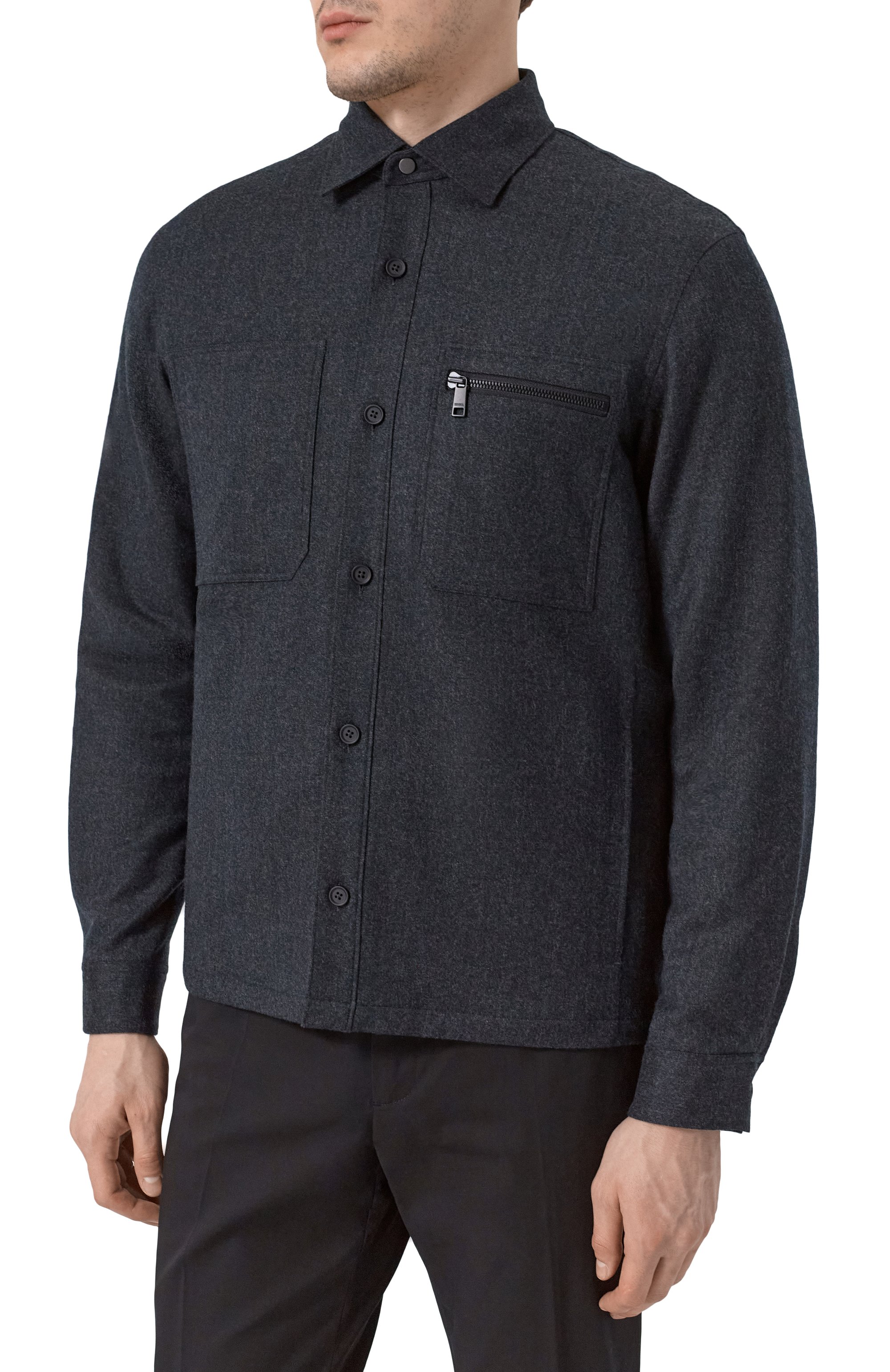 Шерстяная куртка-рубашка ZEGNA, арт. S0TM2/UEV01A8, фото 3