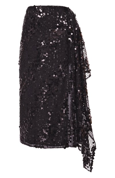 Женская юбка с отделкой пайетками ELIE SAAB, арт. SK207NP25/PA010