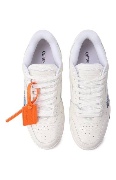 Комбинированные кеды out of office OFF-WHITE, арт. 0MIA189S26LEA00C, фото 5
