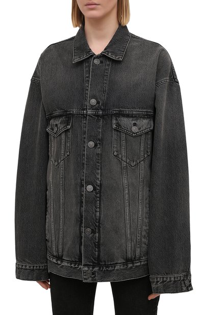 Джинсовая куртка BALENCIAGA темно-серого цвета по цене 151000 руб., арт. 646895/TBP47, фото 3 Джинсовая куртка BALENCIAGA, арт. 646895/TBP47, фото 3