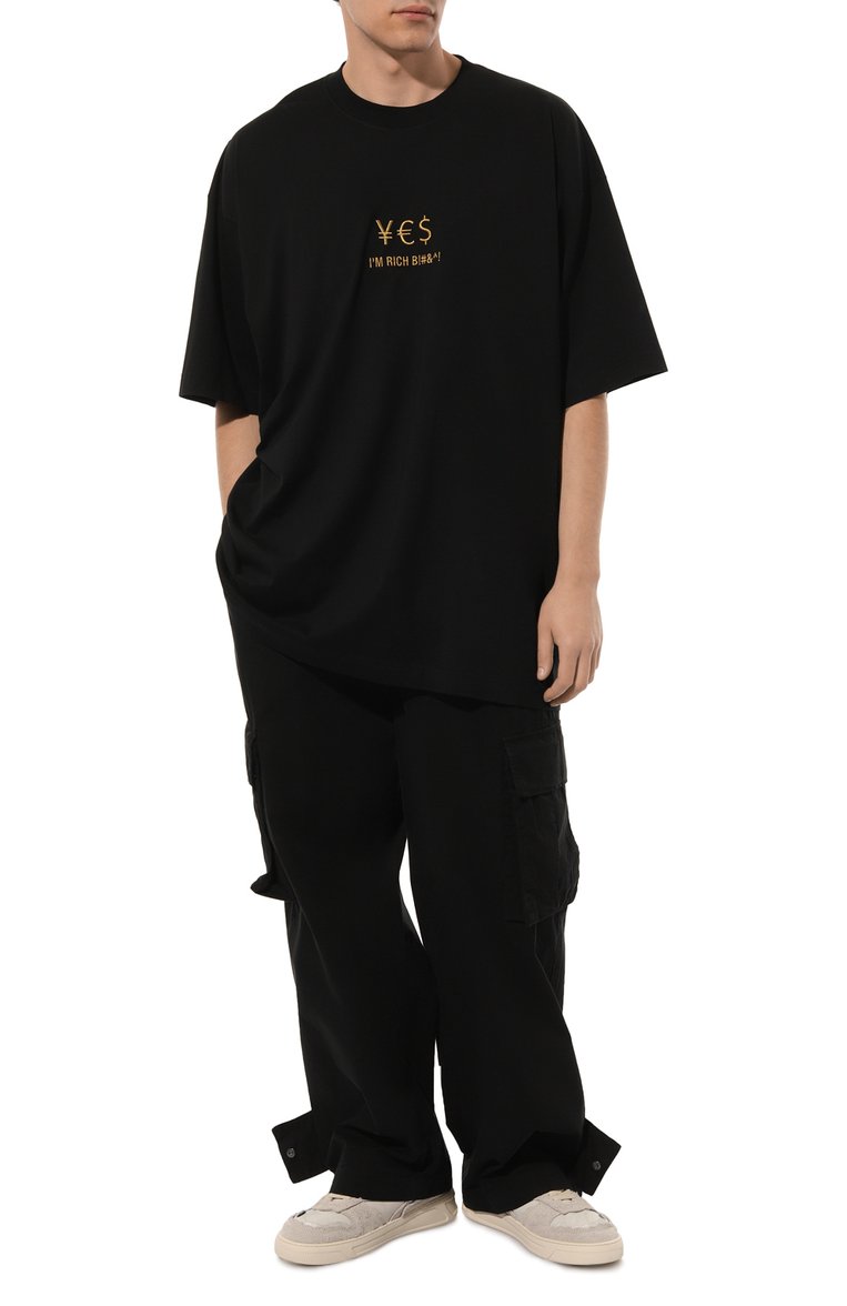 Хлопковая футболка VETEMENTS, арт. UE54TR440B, фото 1