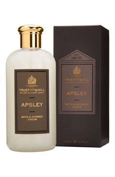 Мужского крем для ванны и душа apsley (200ml) TRUEFITT&HILL бесцветного цвета, арт. 00432 | Фото 1 (Назначение: Для тела; Региональные ограничения белый список (Axapta Mercury): Не проставлено; Нос: Не проставлено; Тип продукта: Кремы)