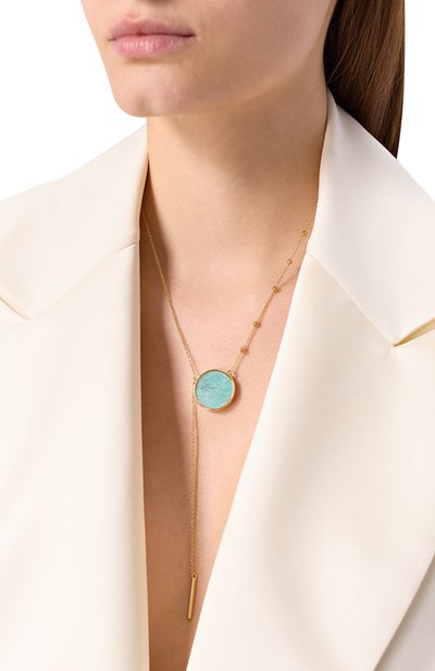 Подвеска на цепочке CRYSTALLINE JEWELLERY бирюзового цвета по цене 14960 руб., арт. 590С, фото 2 Подвеска на цепочке CRYSTALLINE JEWELLERY, арт. 590С, фото 2