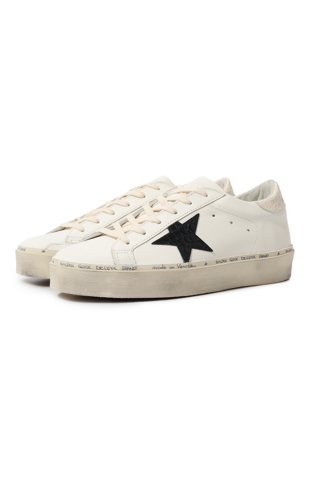 Кожаные кеды hi stars GOLDEN GOOSE DELUXE BRAND, арт. GWF00118/F00413, фото 1