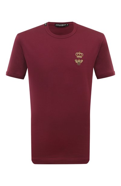 Мужская хлопковая футболка DOLCE & GABBANA, арт. G8PV1Z/G7WUQ