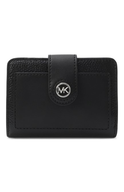 Женские кожаное портмоне MICHAEL MICHAEL KORS черного цвета, арт. 32H3S0KD5L | Фото 1 (Нос: Не проставлено; Материал сплава: Проставлено; Материал: Натуральная кожа)