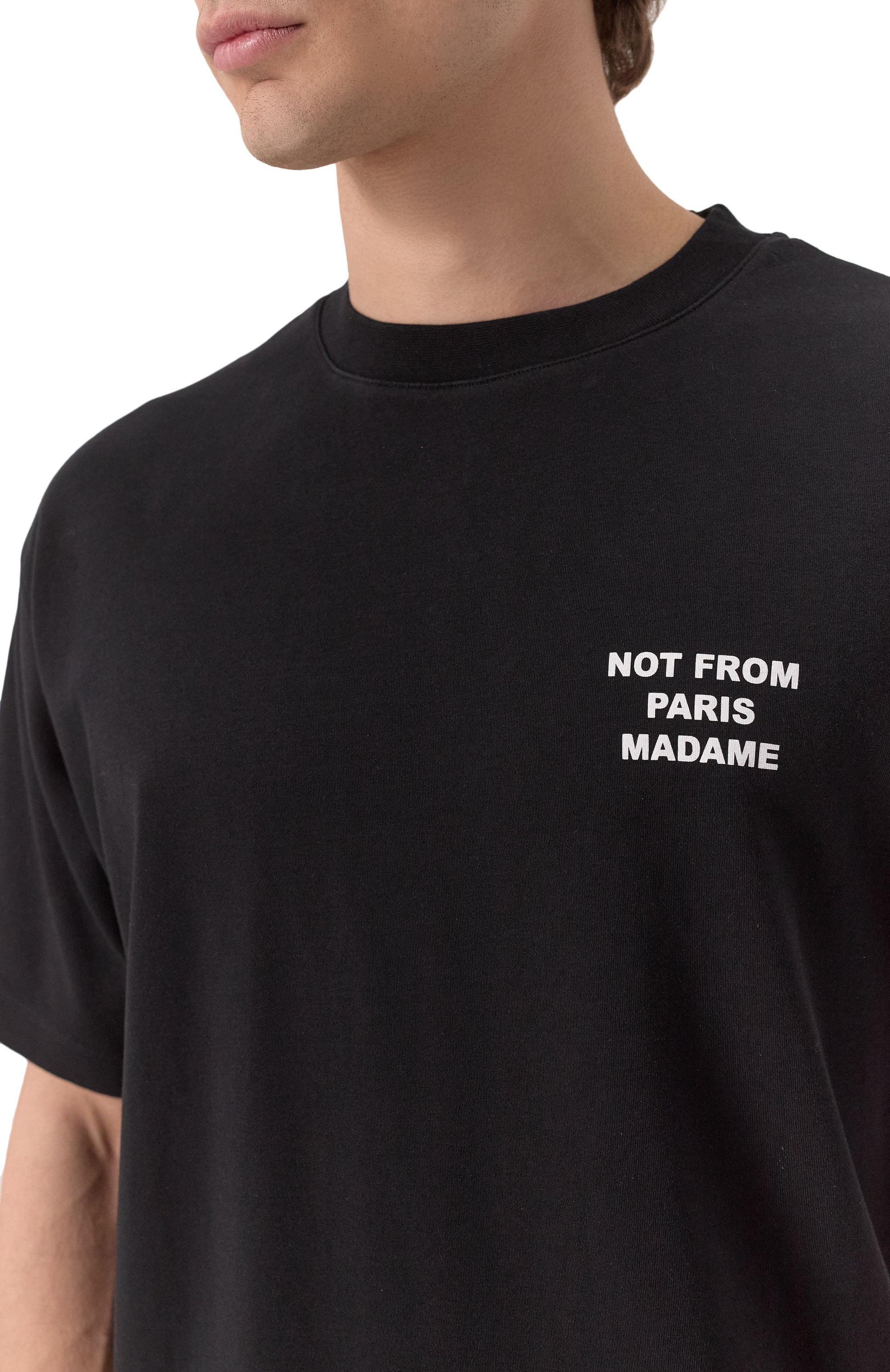 Хлопковая футболка DROLE DE MONSIEUR, арт. PERM-TS203-C0002-BL, фото 5