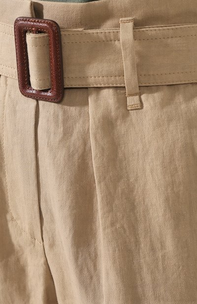 Брюки из смеси хлопка и льна BRUNELLO CUCINELLI, арт. MF579P6901, фото 5