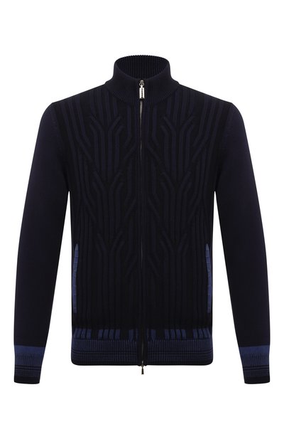 Мужской кардиган из хлопка и шелка ZILLI, арт. KZMC01M0143VCR000