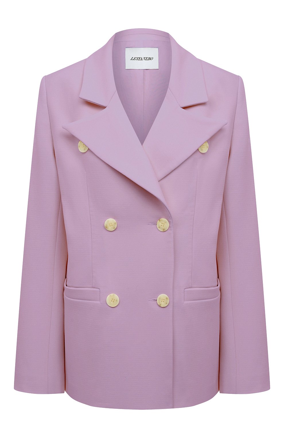 Жакет из вискозы LESYANEBO сиреневого цвета по цене 38000 руб., арт. SS22/H-108, фото 1 Жакет из вискозы LESYANEBO, арт. SS22/H-108, фото 1