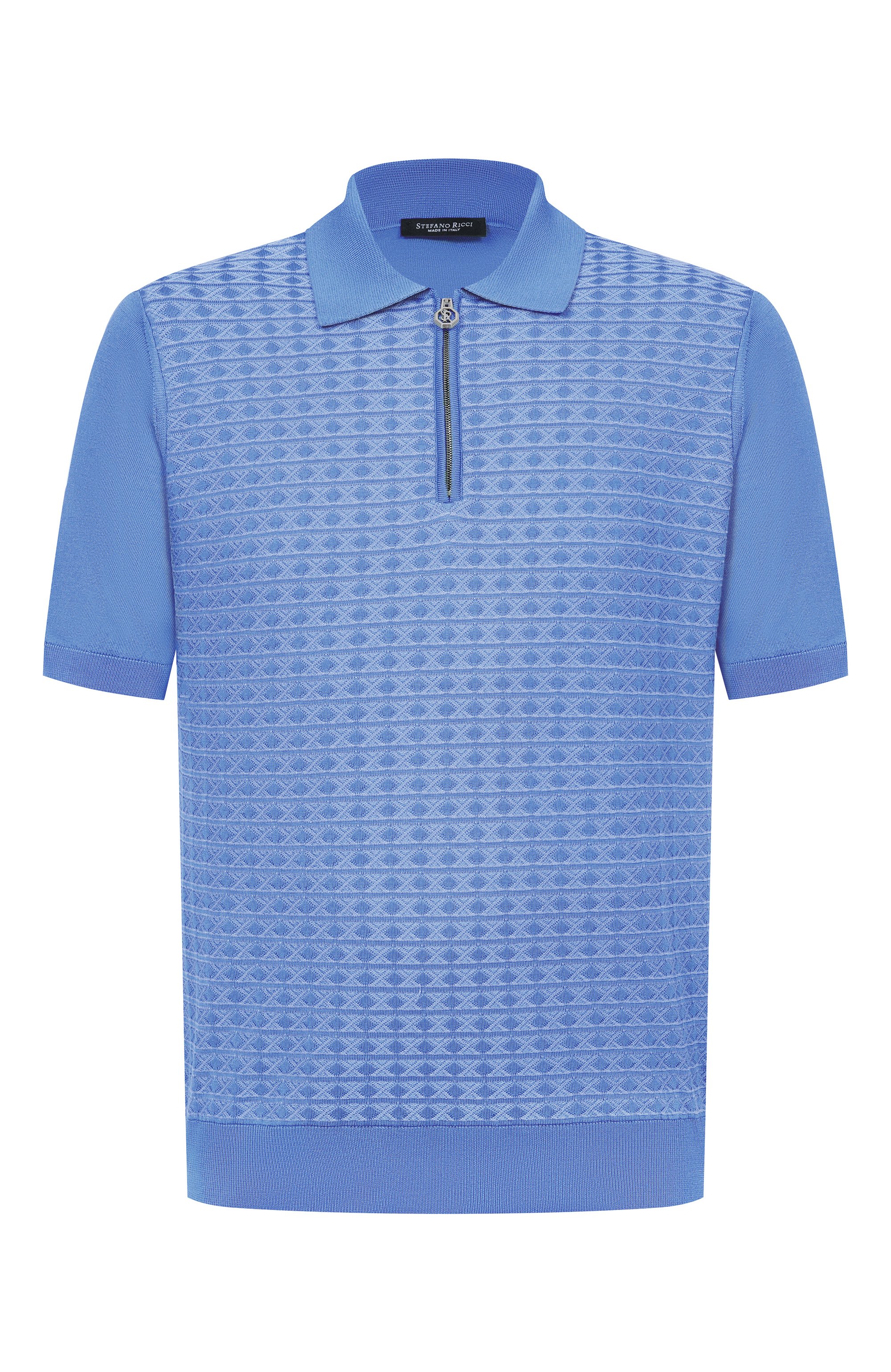 Поло из шелка и хлопка STEFANO RICCI, арт. K212038P31/F26194, фото 1