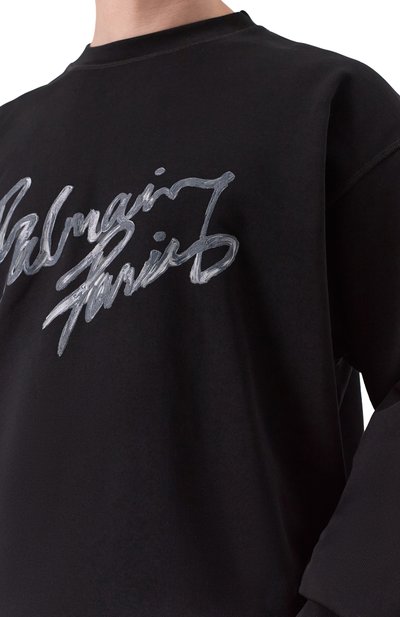 Хлопковый свитшот BALMAIN, арт. GH1JQ130/BD41, фото 5