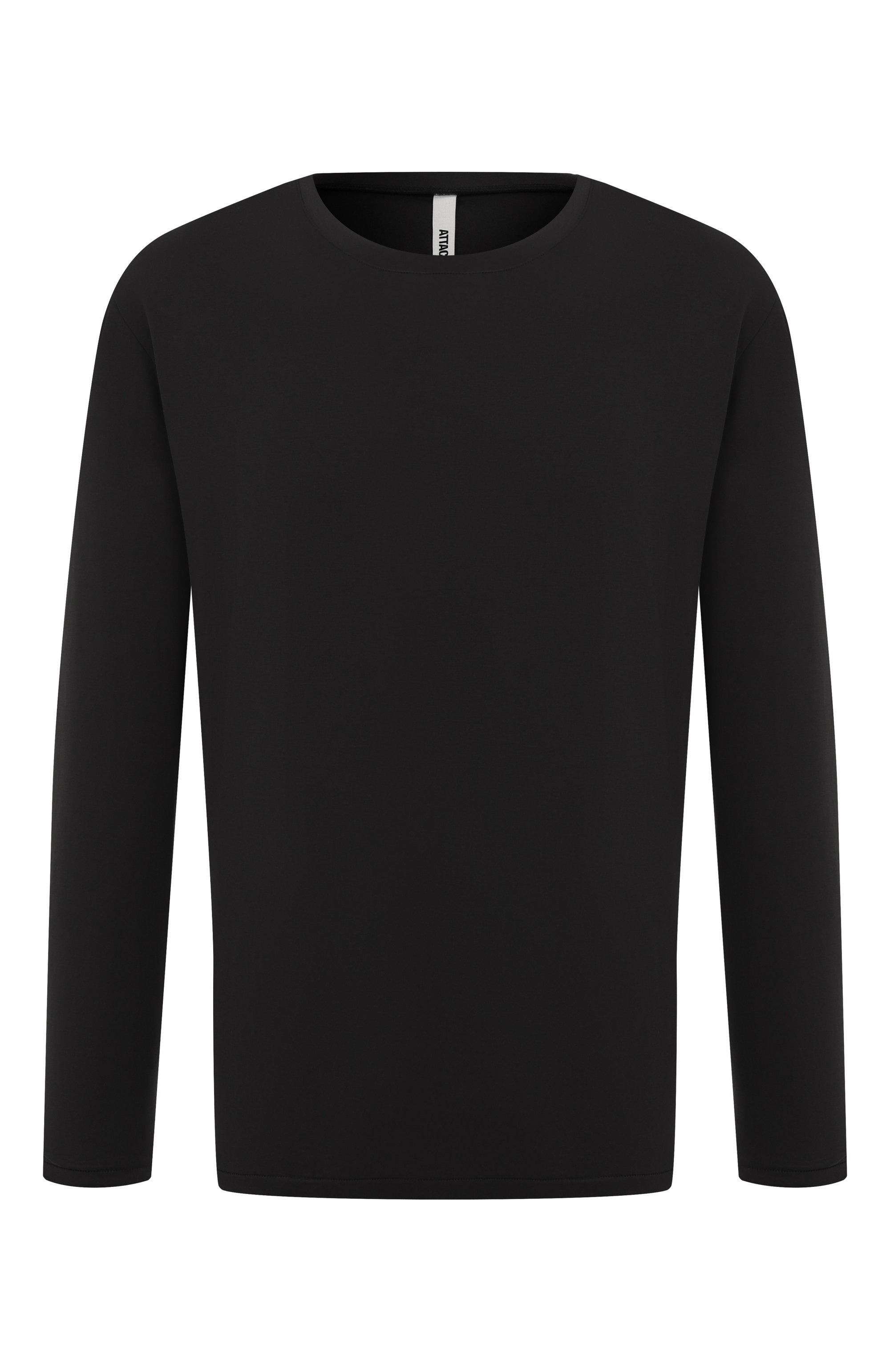 Хлопковый лонгслив ATTACHMENT черного цвета по цене 34750 руб., арт. AJ52-089, фото 1 Хлопковый лонгслив ATTACHMENT, арт. AJ52-089, фото 1