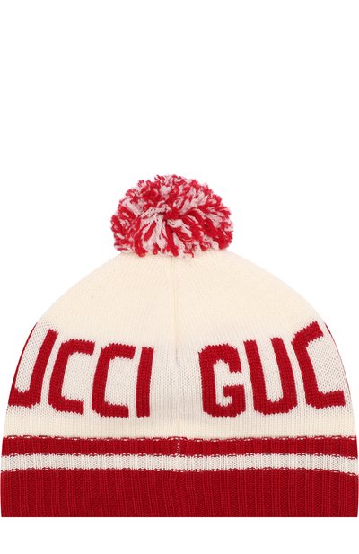 Шерстяная шапка с помпоном GUCCI, арт. 522792/4K206, фото 2