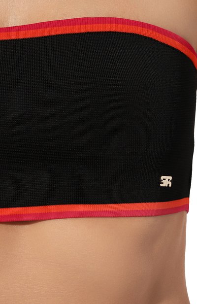 Топ из вискозы SONIA RYKIEL черного цвета по цене 22100 руб., арт. 23E57T49, фото 5 Топ из вискозы SONIA RYKIEL, арт. 23E57T49, фото 5