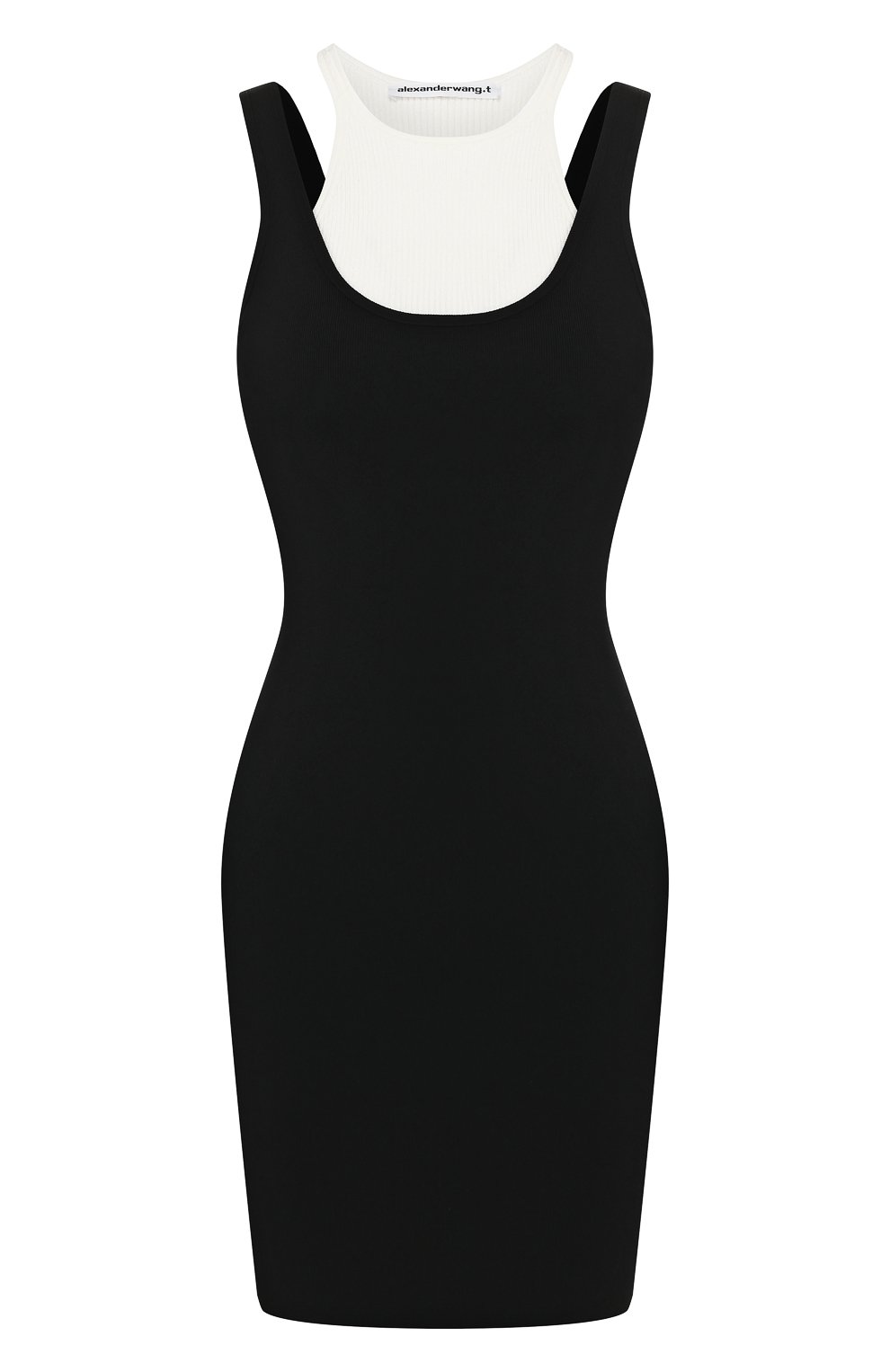 Платье ALEXANDERWANG.T черно-белого цвета по цене 62500 руб., арт. 4KC1206005, фото 1 Платье ALEXANDERWANG.T, арт. 4KC1206005, фото 1