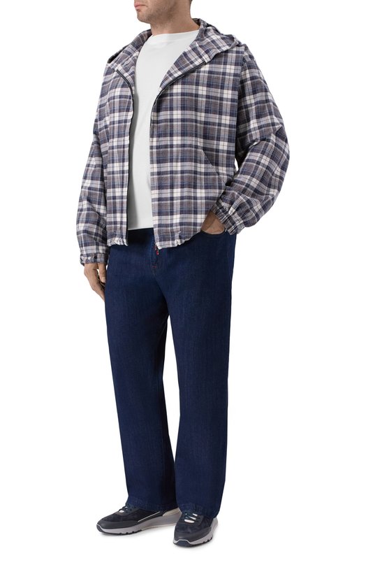 Хлопковая рубашка Kiton UMC015H0907205 Синий  UMC015H0907205 Фото 2