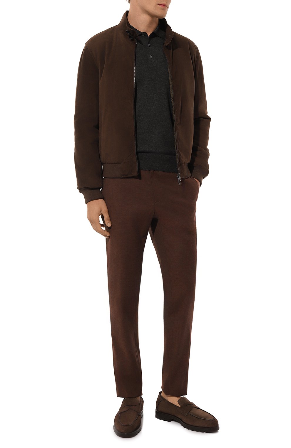 Замшевые пенни-лоферы detroit SANTONI, арт. MGDG18610DTRASEY, фото 2