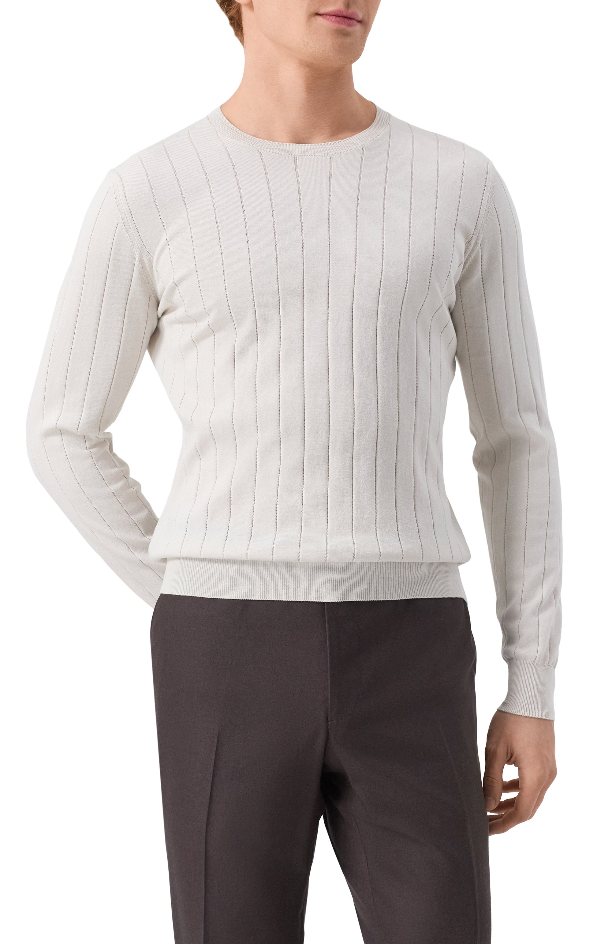 Хлопковый джемпер CORNELIANI, арт. 25M513-2525153, фото 3