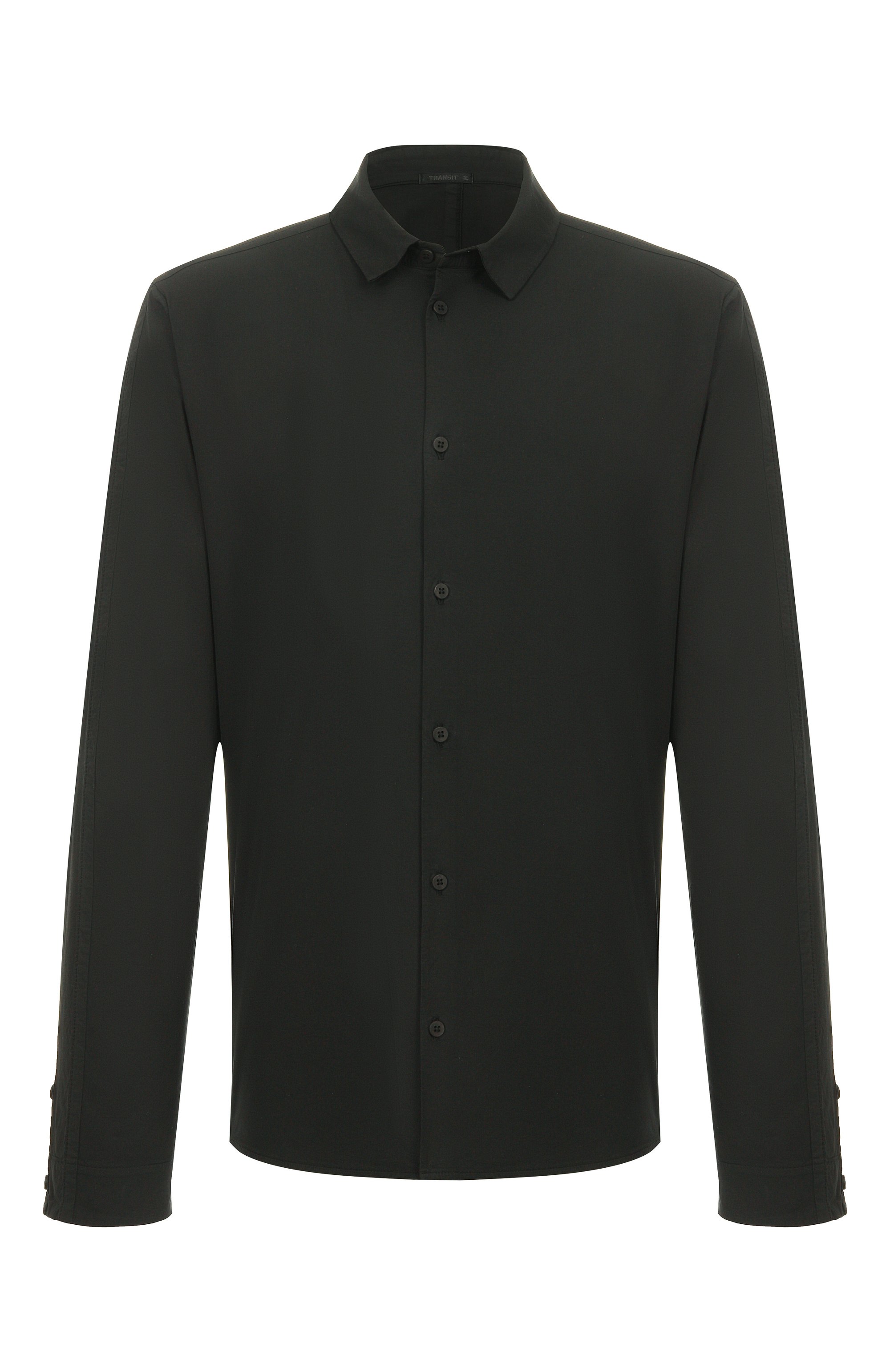 Хлопковая рубашка TRANSIT черного цвета по цене 32400 руб., арт. CFUTRBT290, фото 1 Хлопковая рубашка TRANSIT, арт. CFUTRBT290, фото 1