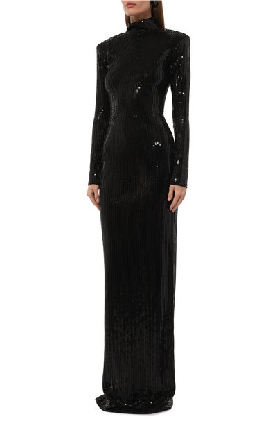 Платье с отделкой пайетками THE NEW ARRIVALS ILKYAZ OZEL, арт. D0NYALE IN FILM N0IR, фото 3