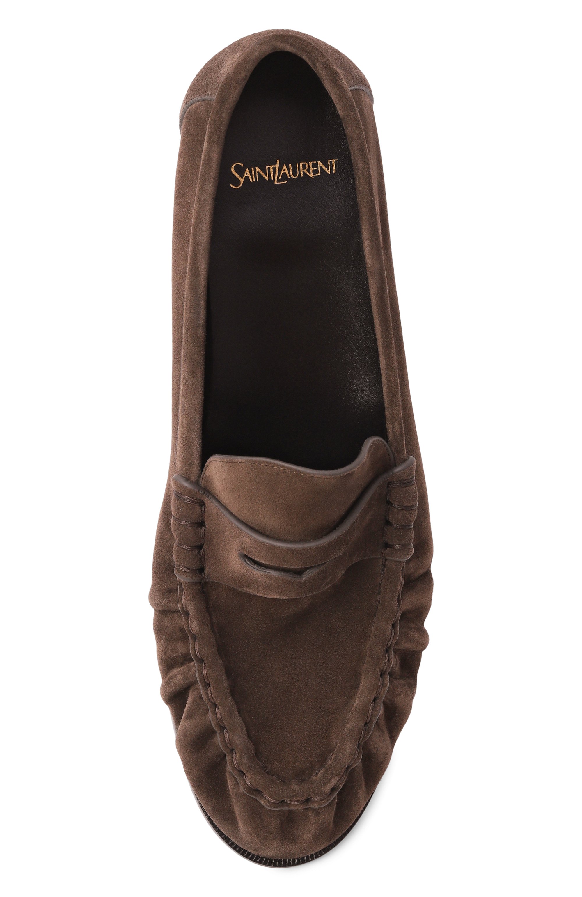 Замшевые лоферы SAINT LAURENT, арт. 839471/27DTT, фото 5