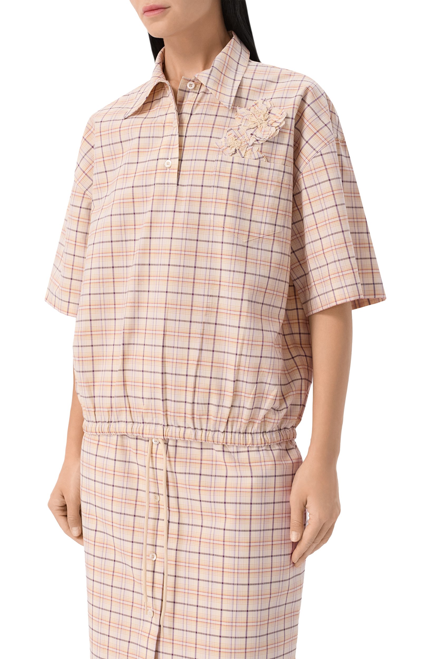 Хлопковая рубашка PRADA, арт. P969NRS000/171C, фото 3
