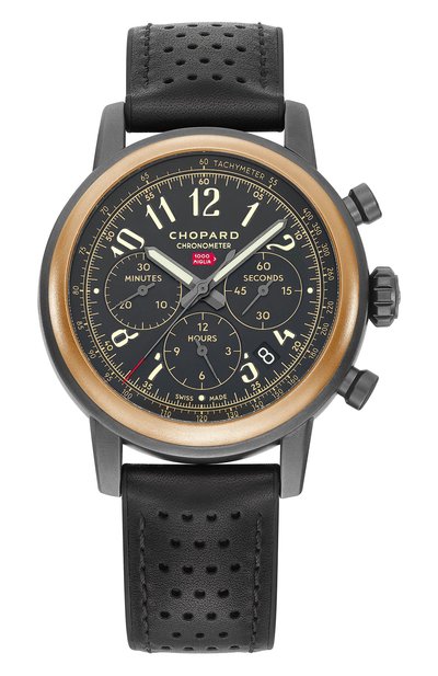 Мужские часы mille miglia chronograph rose gold dlc coated steel CHOPARD, арт. 168589-6002