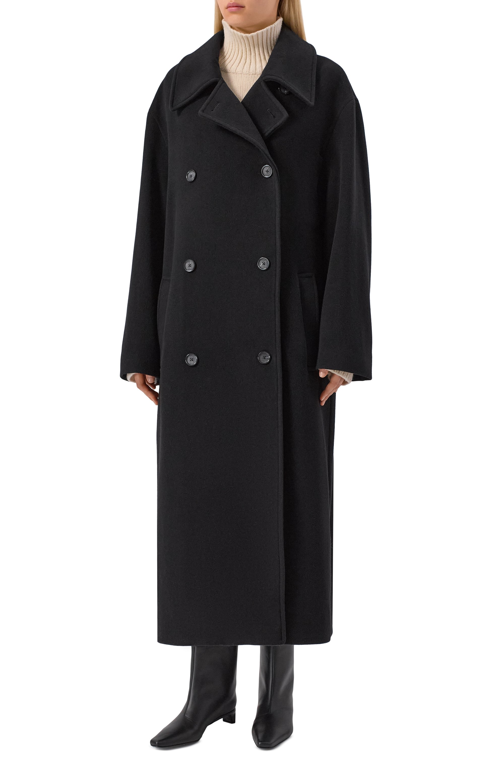 Пальто из шерсти и кашемира TOTEME, арт. 254-WR00231-FB0532, фото 3