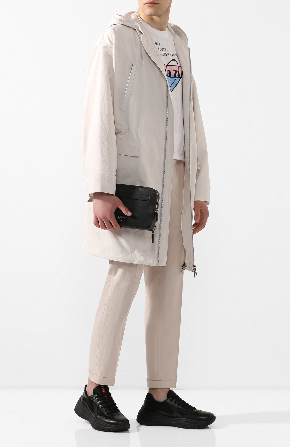 Комбинированные кроссовки america's cup PRADA, арт. 4E3494-6GW-F0002, фото 2