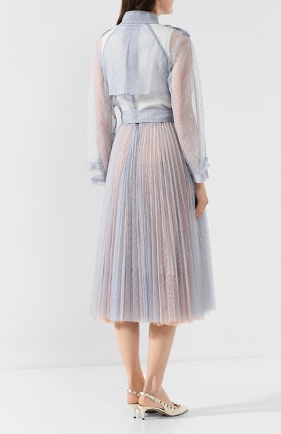 Тренч REDVALENTINO голубого цвета по цене 137500 руб., арт. TR3CHA30/428, фото 4 Тренч REDVALENTINO, арт. TR3CHA30/428, фото 4