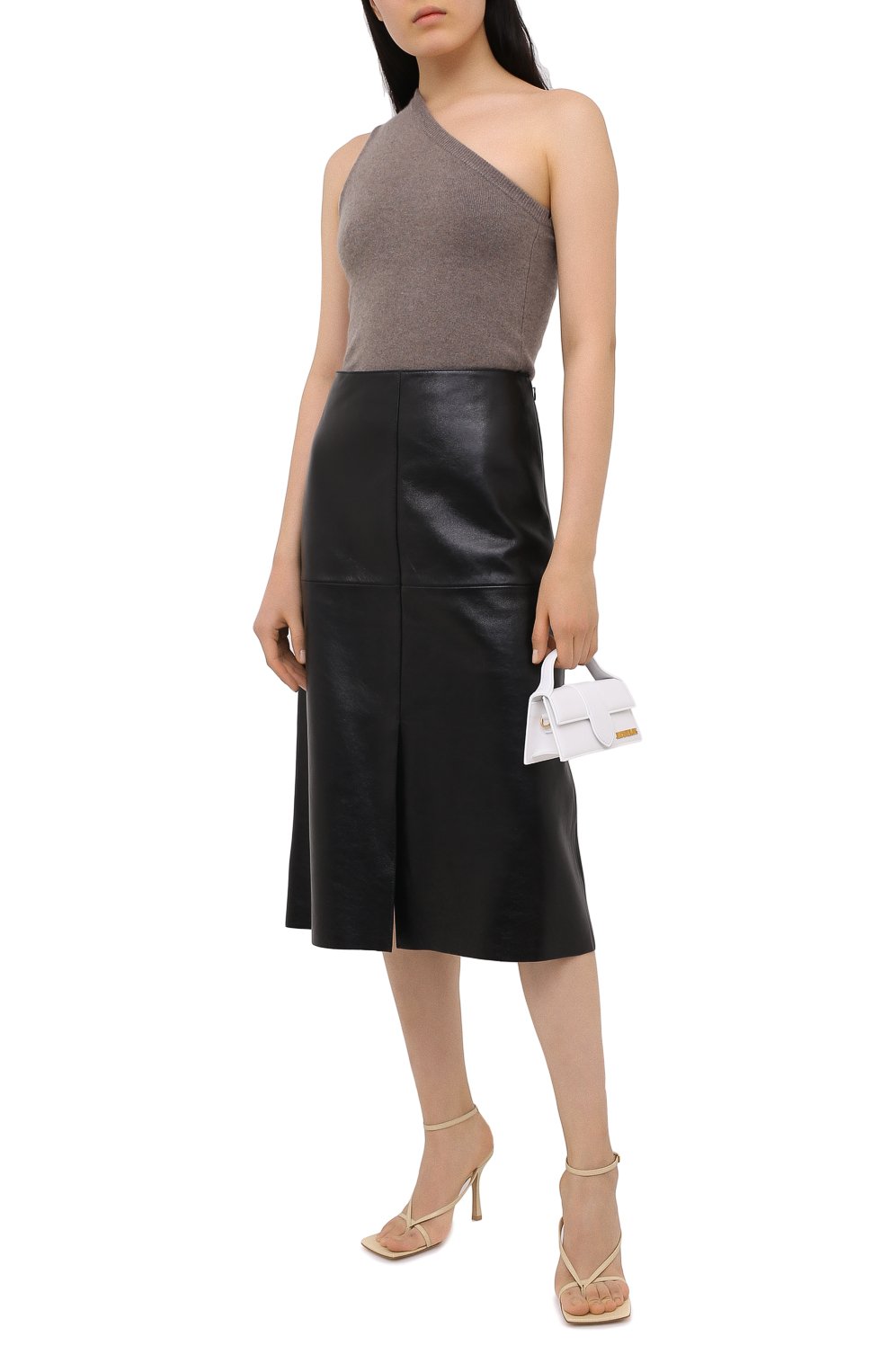Кашемировый топ EXTREME CASHMERE коричневого цвета по цене 18550 руб., арт. 108/ASYMETRIC, фото 2 Кашемировый топ EXTREME CASHMERE, арт. 108/ASYMETRIC, фото 2