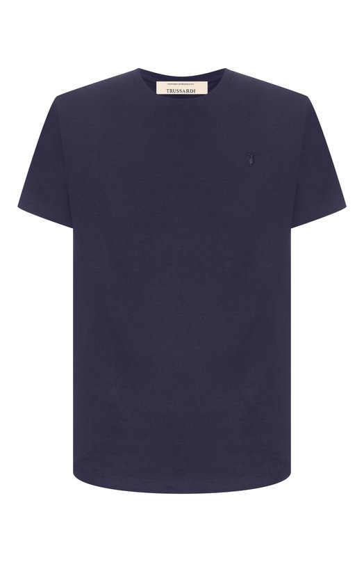 Хлопковая футболка Trussardi G0228000123N Синий G0228000123N