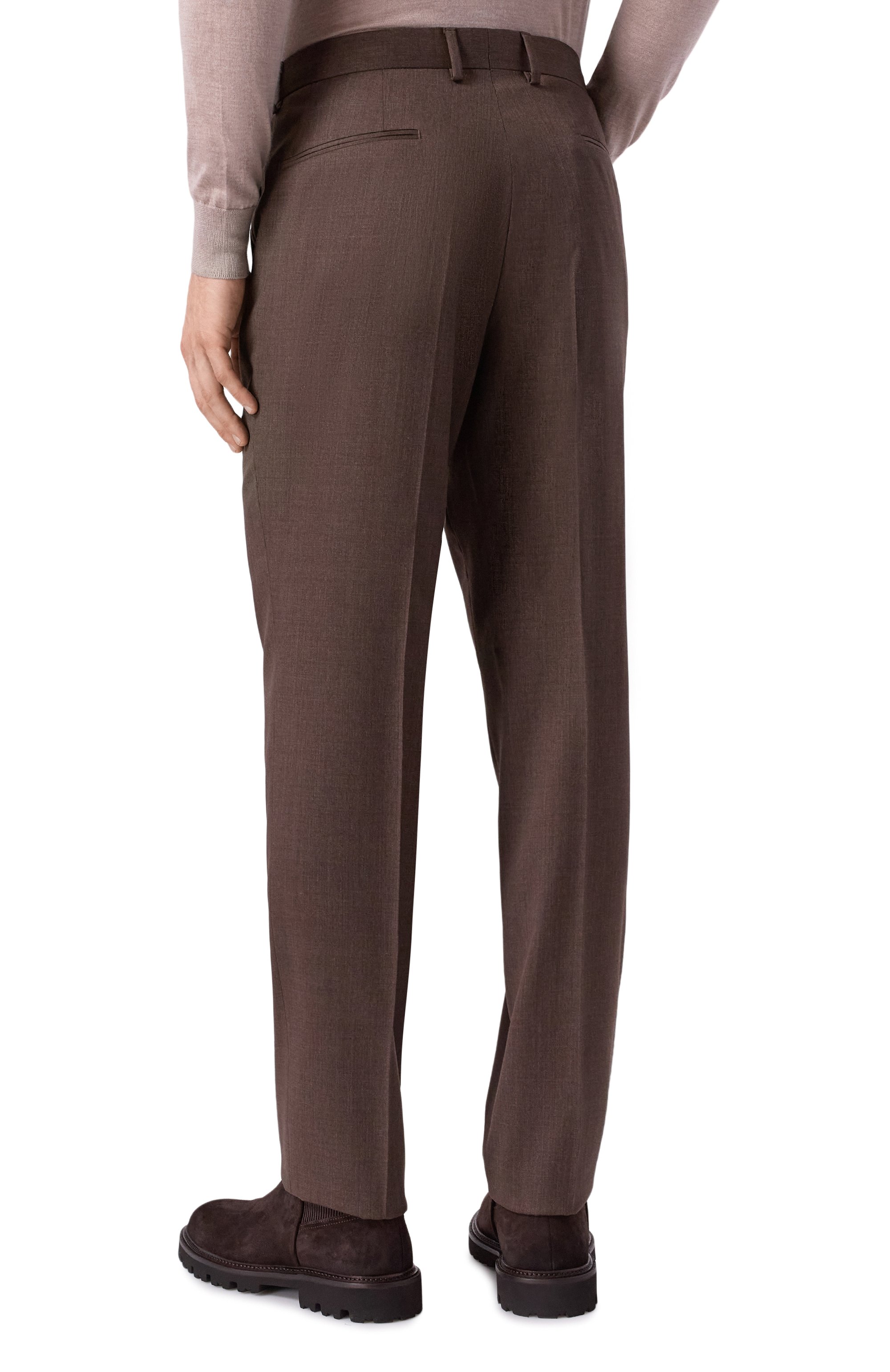 Шерстяные брюки BOSS, арт. 50551965, фото 4