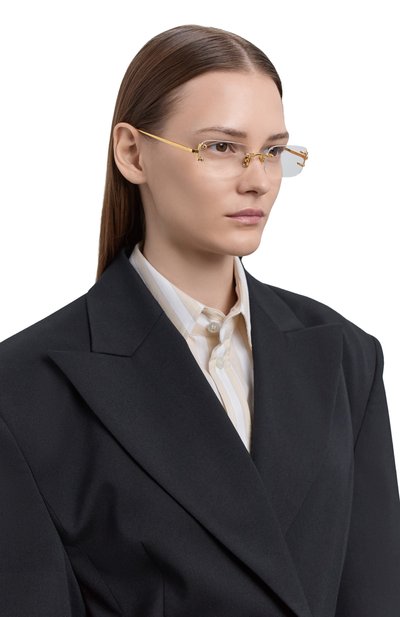Оправа LINDA FARROW золотого цвета по цене 125000 руб., арт. LFL1267C1 0PT, фото 2 Оправа LINDA FARROW, арт. LFL1267C1 0PT, фото 2