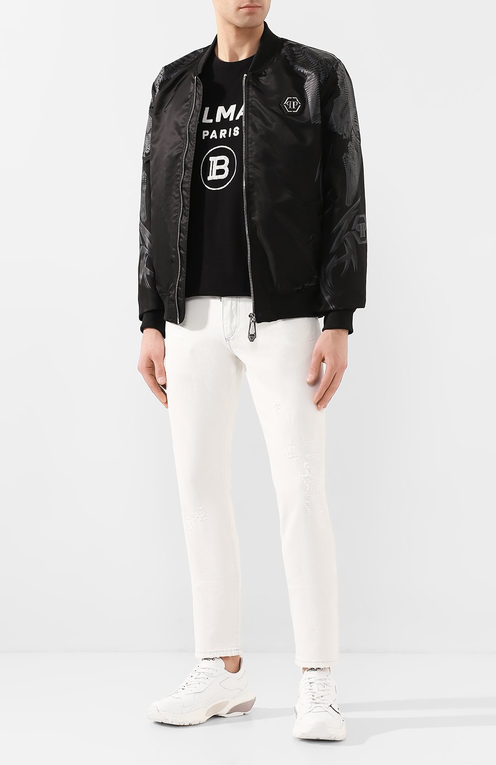 Хлопковая футболка BALMAIN, арт. TH11601/I203, фото 2