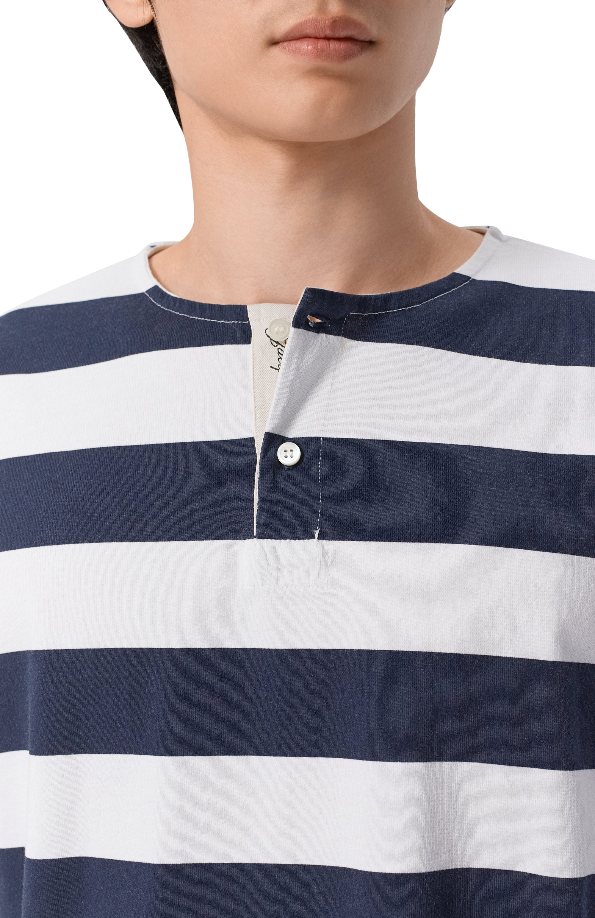 Хлопковый лонгслив JACQUEMUS синего цвета по цене 42450 руб., арт. 26ETSM00594/AJ00045, фото 5 Хлопковый лонгслив JACQUEMUS, арт. 26ETSM00594/AJ00045, фото 5
