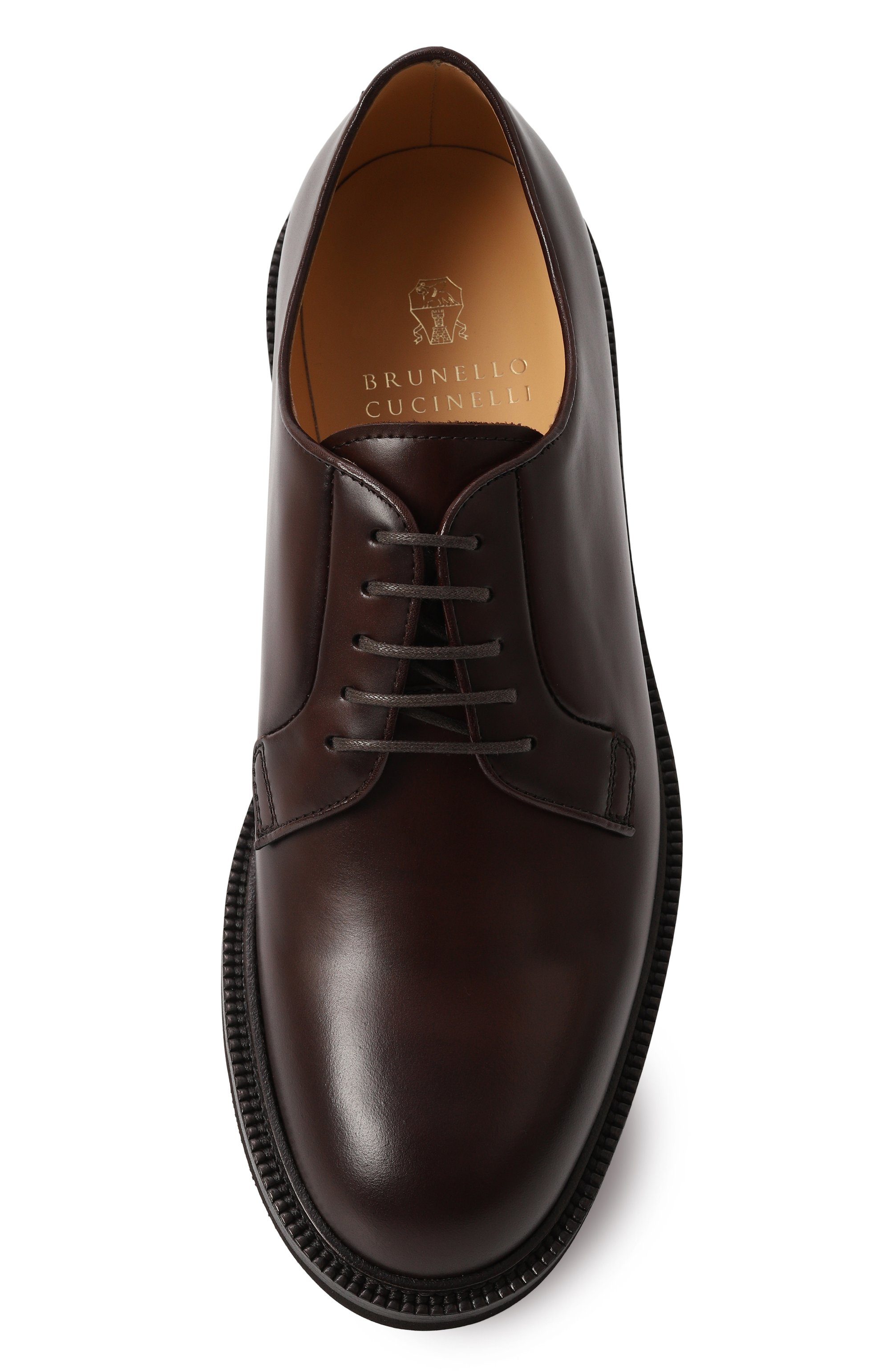 Кожаные дерби BRUNELLO CUCINELLI, арт. MZUVRNF721, фото 6