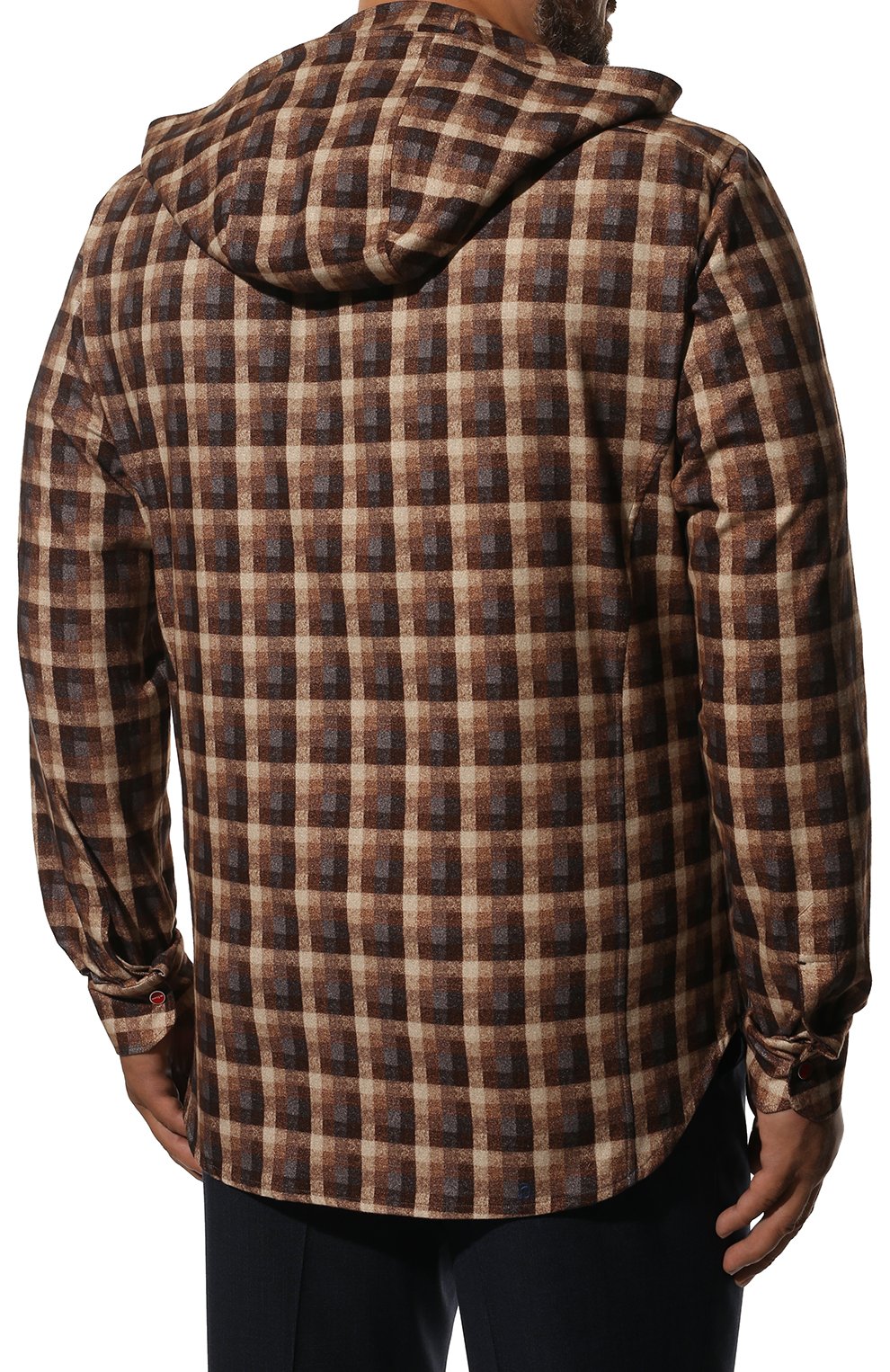 Хлопковая рубашка KITON, арт. UMCMARH0830802/46-50, фото 4