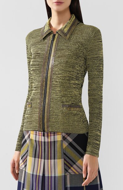 Кардиган на молнии из смеси вискозы и шелка BOTTEGA VENETA, арт. 513251/VERF1, фото 3