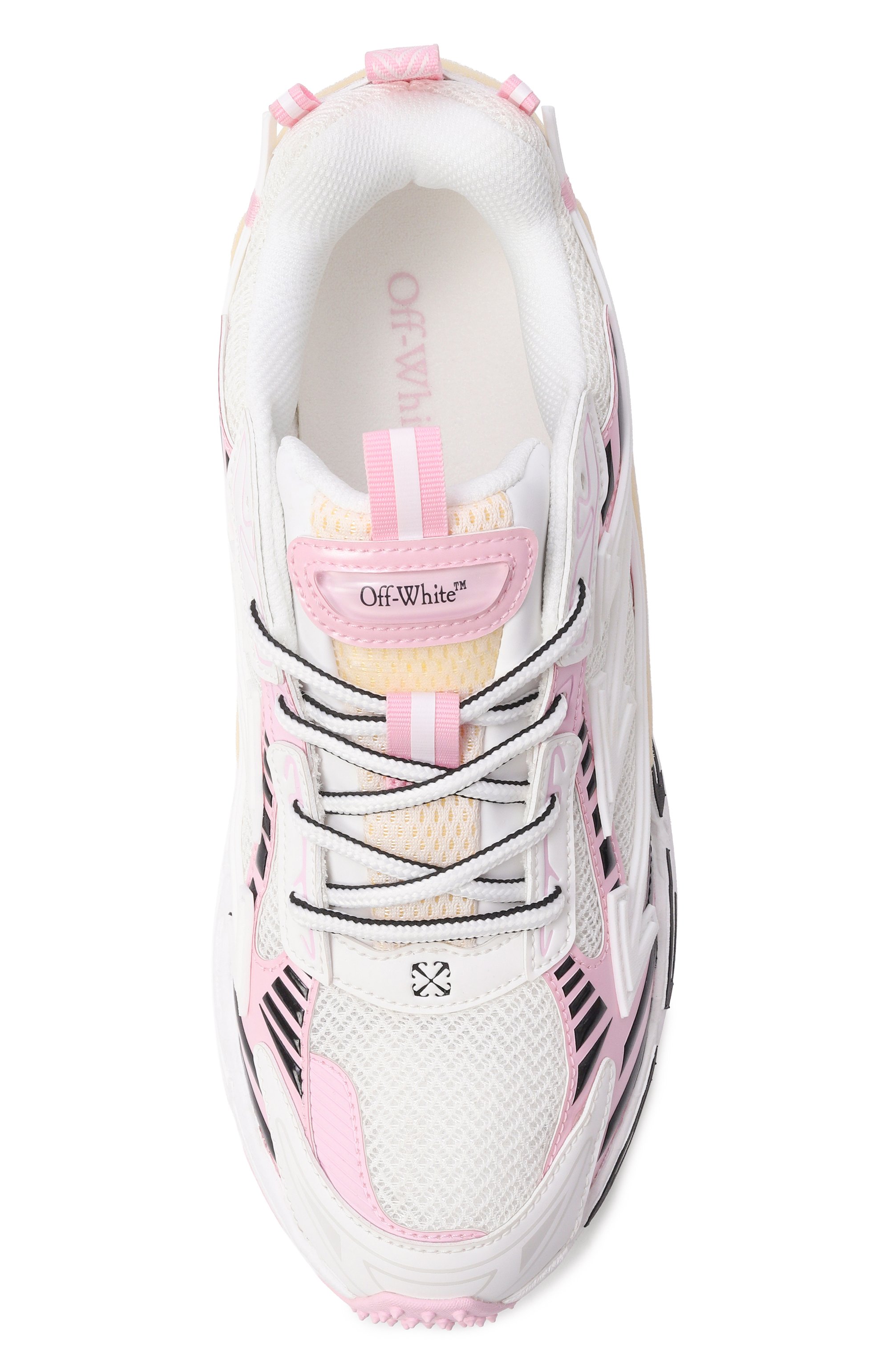 Комбинированные кроссовки be right back OFF-WHITE белого цвета по цене 67300 руб., арт. 0WIA289S26FAB001, фото 6 Комбинированные кроссовки be right back OFF-WHITE, арт. 0WIA289S26FAB001, фото 6