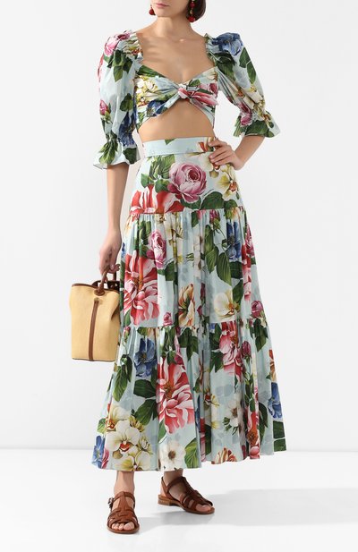 Хлопковый топ DOLCE & GABBANA, арт. F74F2T/HS5GB, фото 2