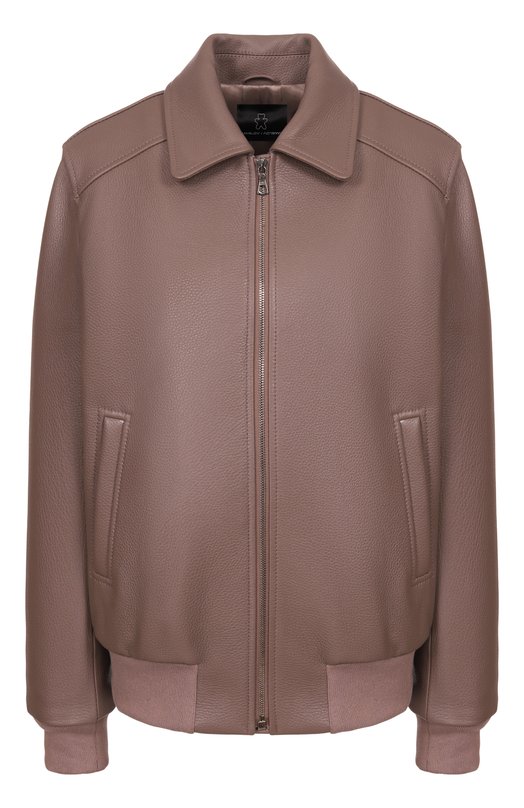 Кожаный бомбер Maslov SMB63 Коричневый SMB63