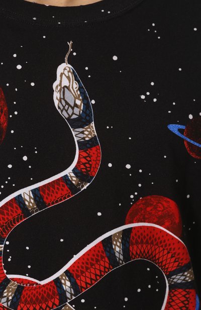 Хлопковая футболка с принтом GUCCI, арт. 457936/X3G51, фото 5