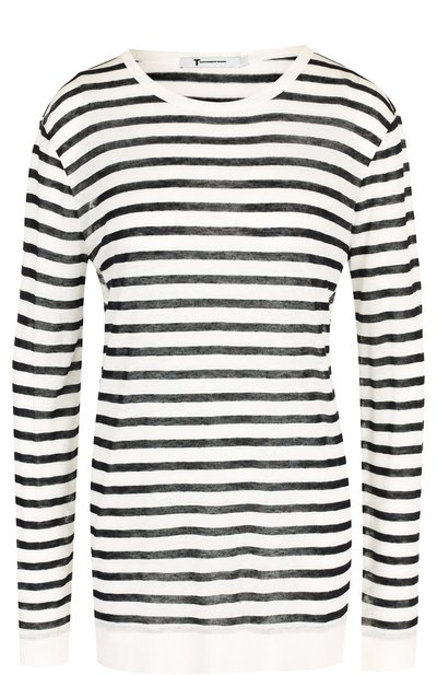 Женская удлиненный лонгслив в контрастную полоску ALEXANDERWANG.T, арт. 4C991312A3